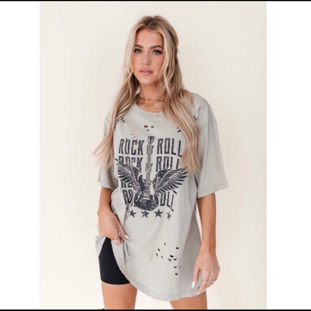 Oversized graphic tshirt dress
